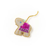 Larissa Plush Elephant Felt Ornament