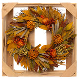 Orange Artichoke Wreath - 18"