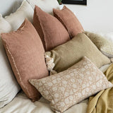 Lina Linen 20" Throw Pillow in Rooibos