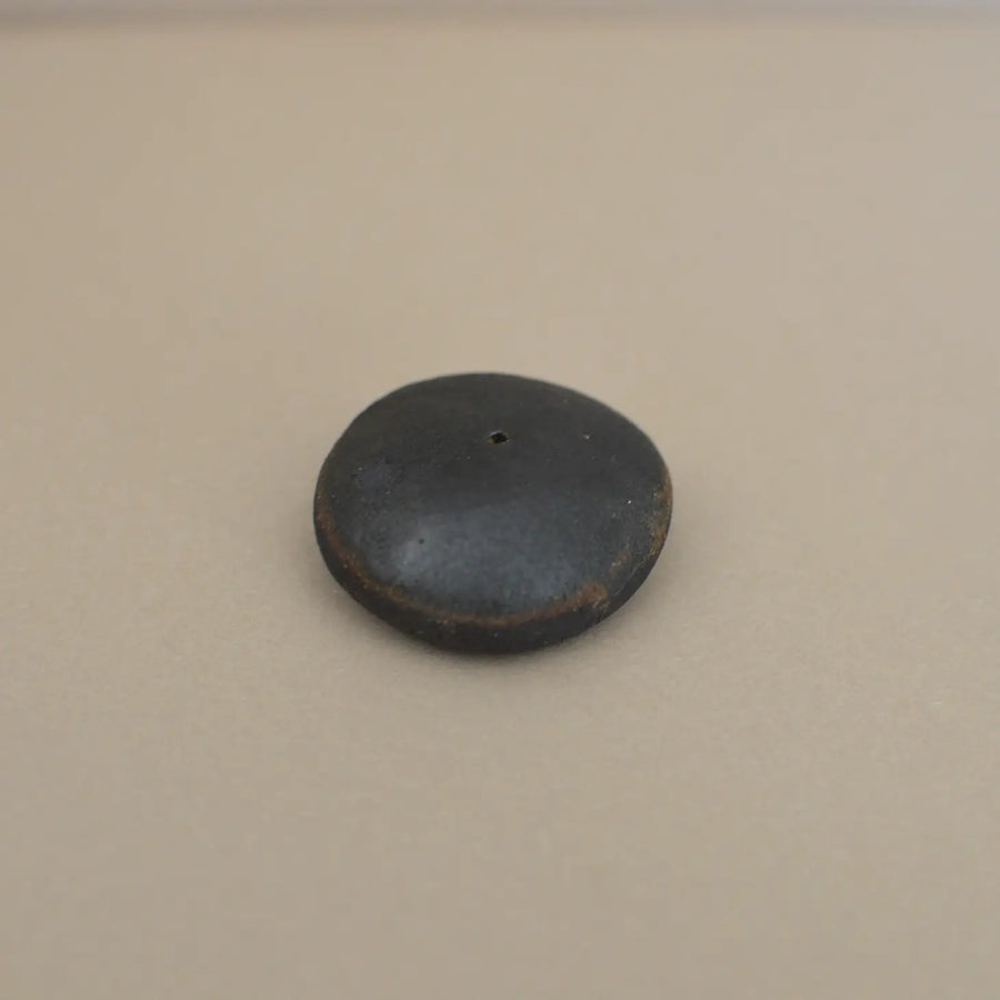 Raw Black Clay Pebble Incense Holder