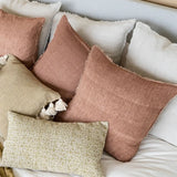 Lina Linen 20" Throw Pillow in Rooibos