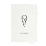 Ice Cream Cone Sweetest Birthday Card