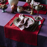 Red Stripes Linen Napkin Set