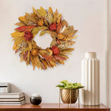 Orange Artichoke Wreath - 18"