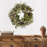 Eucalyptus & Pinecone Garland Wreath - 18"