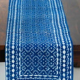 Kalamkari Table Runner in Indigo