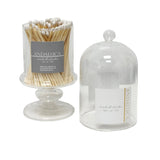 Tall Glass Jar with Lid + 120 Wooden Matches