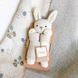 Ollie the Bunny Avery Organic Baby Lovey Blanket