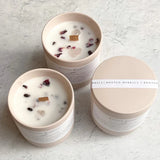 Rooted Herbals Ceramic Votive Candles in Release