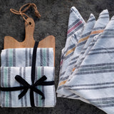 Tea Towel & Wooden Board Set in Orange