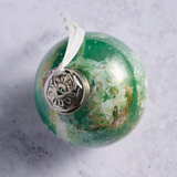 Recycled Glass Watercolor Ball Ornament