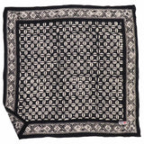 Hand-Dyed Batik Bandana in Black Horn Beetle
