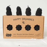 Blackberry Beeswax Birthday Candles - 4 Count