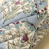 Sakura Block Print Oven Mitt in Blue