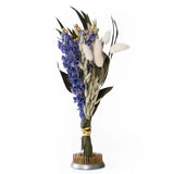 Mini Purple Larkspur & Bunny Tail Bouquet