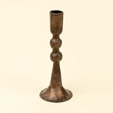 Caldera Forged Candlestick Holder, Small Rustic Brass