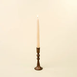 Caldera Forged Candlestick Holder, Small Rustic Brass