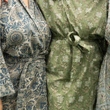 Capri Block Print Kimono Robe