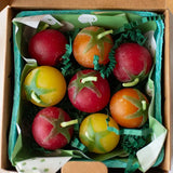 Cherry Tomato Beeswax Birthday Candles - 8 Count