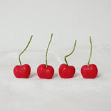 Cherry Beeswax Birthday Candles - 4 Count