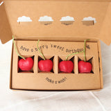 Cherry Beeswax Birthday Candles - 4 Count