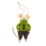 Comfortable Cooper Mouse Holiday Ornament