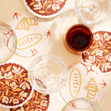 Oui Croissants Coasters - Set of 4