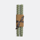 Beeswax Rope Taper Candles in Eucalyptus