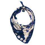 Hand-Drawn Batik Bandana in Hibiscus Poppy Flowers