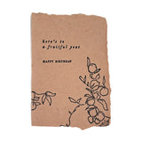 Fruitful Year Happy Birthday Card