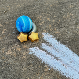 Mini Galaxy Handmade Sidewalk Chalk, Blue