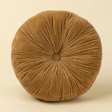 Velvet Tuft Round Cushion - Gold