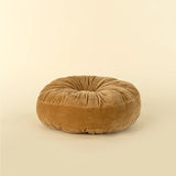 Velvet Tuft Round Cushion - Gold