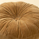 Velvet Tuft Round Cushion - Gold