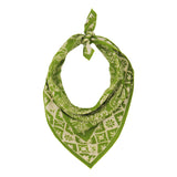 Hand-Dyed Batik Bandana in Green Serenity