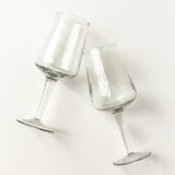 Hammered Wine Glass Set