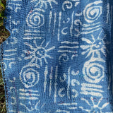 Indigo Block Print Kantha Quilt - Assorted Patterns