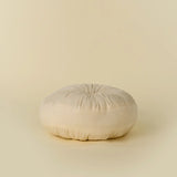 Velvet Tuft Round Cushion - Ivory
