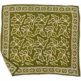 Hand-Dyed Batik Bandana in Jade Jungle