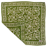 Hand-Dyed Batik Bandana in Jade Jungle
