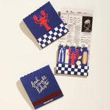 Lobster Printed 10 Stem Matchbook