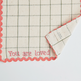 Handwoven You Are Loved Lunchbox Napkins