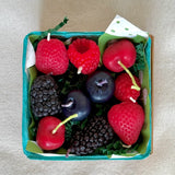 Mixed Berry Beeswax Birthday Candles - 10 Count