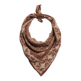 Hand-Dyed Batik Bandana in Mocha Mousse