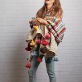 Moroccan Tassel Blanket in Multicolor