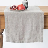 Natural Linen Table Runner, 16x59"