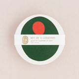 Pimento Olive Coasters - Set of 4