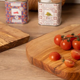 Italian Olivewood Charcuterie Board with Rope Handle