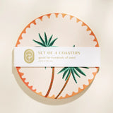 Palm Trees Coasters - Set of 4