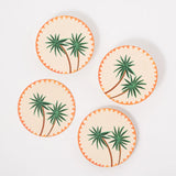 Palm Trees Coasters - Set of 4